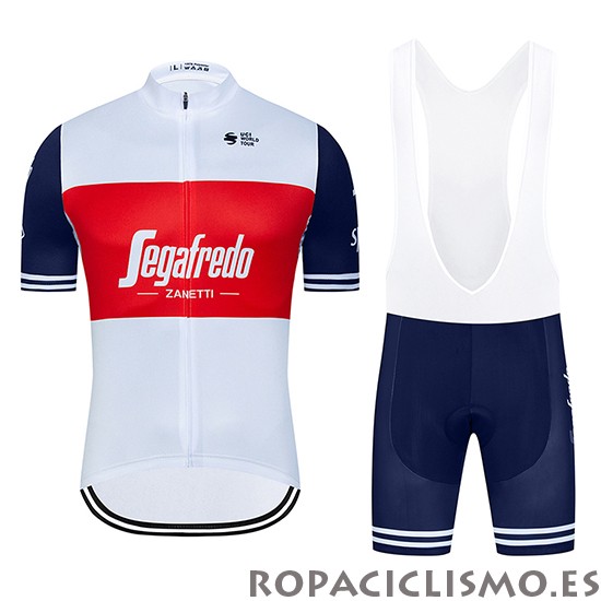 2020 Maillot Segafredo Zanetti Tirantes Mangas Cortas Blanco Rojo